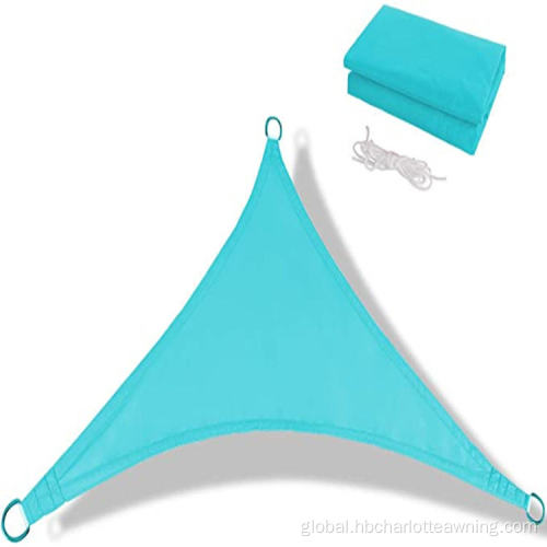 Triangular Sun Canopies Triangle Sun Shade Sail Waterproof Polyester PU Coating Supplier